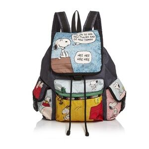 LESPORTSAC x PEANUTS SNOOPY Limited Edition Voyager Backpack Size L *RARE*